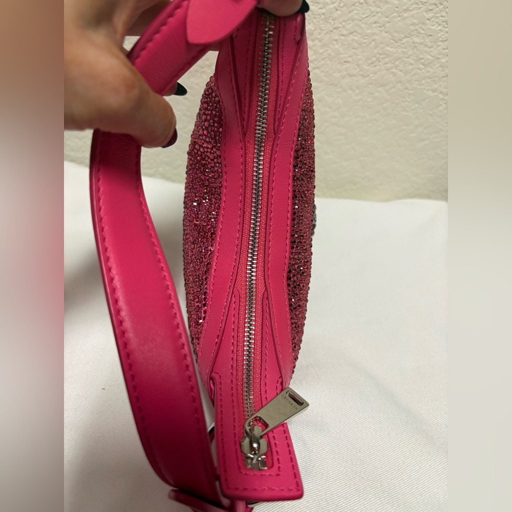 Versace Hot Pink Crystal Medusa Mini Shoulder Bag - Picture 8 of 9